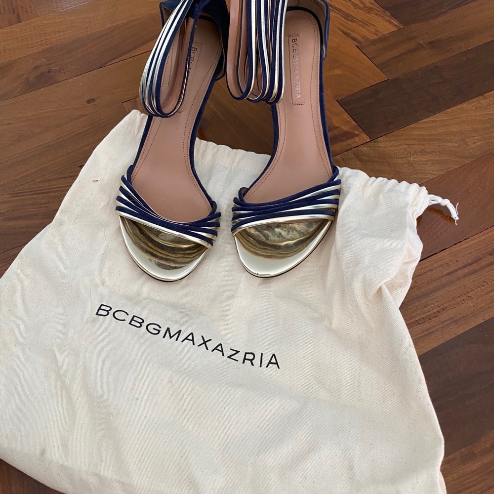 BCBGMaxAzria Gold and Blue Women's Shoes